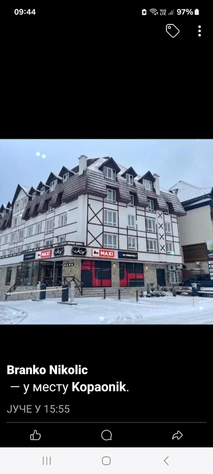 Apartman Kraljevi Cardaci Sadikovic Sa Garazom Kopaonik Extérieur photo